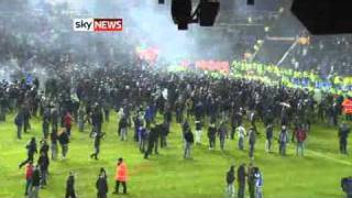 Birmingham City vs Aston Villa Pitch Invasion [upl. by Adnilre]