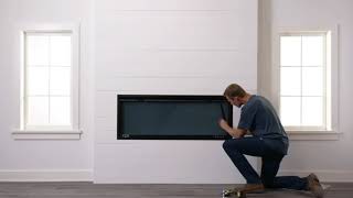 SimpliFire  How to Install a Recessed Electric Fireplace [upl. by Adnirak]