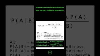 What is formula for Bayes Theorem Learn in One Minute [upl. by Maxey]