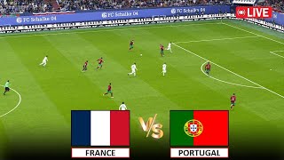 🔴LIVE  FRANCE vs PORTUGAL I QUARTER FINAL I I LIVE STREAMING [upl. by Anilehs]