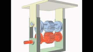 Rotation to translation mechanism 2 [upl. by Eimiaj523]