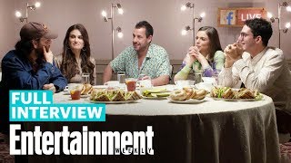 Uncut Gems Roundtable Interview With Adam Sandler Idina Menzel amp More  Entertainment Weekly [upl. by Wonacott]