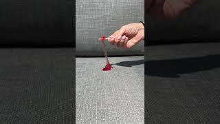 Staining my couch with a melted lollipop to see if it’s really stain proof [upl. by Hannahsohs542]