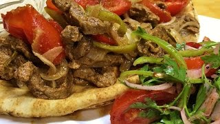 طريقة تحضير شاورما اللحم بالفرن Beef Shawarma [upl. by Annayar]