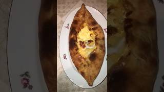 food yammy khachapuri in Adjarian style [upl. by Ylnevaeh]