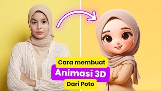 🔴 Cara membuat Animasi 3D dari foto di HP  Belajar AI untuk Pemula [upl. by Mckee]