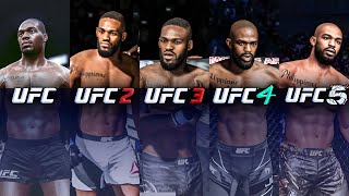 I Faced Jon Jones On Every EA UFC Game MAX DIFFICULTY [upl. by Meihar]