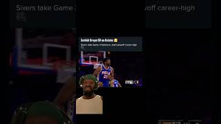 Embiid Drops 50 on Knicks nbanews nba trending 76ers newyorkknicks knickstape playoffs ny [upl. by Latsyrcal]