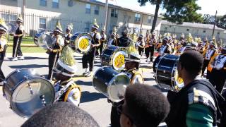 UAPB  M4 Marching to Golden Lion Stadium pt 2 [upl. by Elkin]