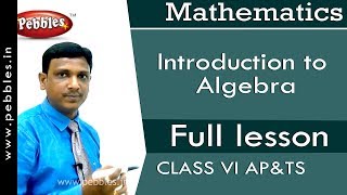 Introduction to Algebra  ApampTS syllabus Class 6 Maths  Full lesson [upl. by Ahtiuqal682]