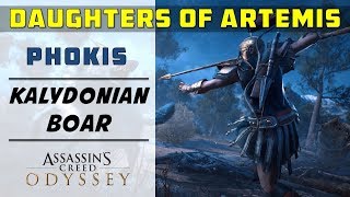 The Daughters of Artremis Phokis Hunt Kalydonian Boar  ASSASSIN’S CREED ODYSSEY [upl. by Behka319]