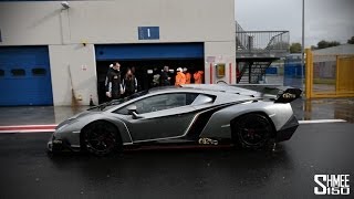 Lamborghini Veneno  Revs and Exclusive Track Footage [upl. by Freeborn238]