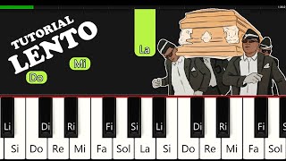 COMO TOCAR Coffin Dance de Astronomia 🎹 Tutorial para Piano  Meme del Ataud  FACIL  Easy [upl. by Nyved]