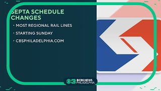 SEPTAs Regional Rail schedule changes [upl. by Nnylrats]