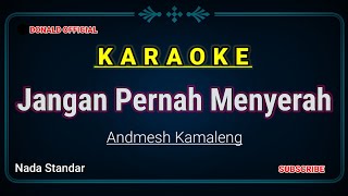 JANGAN PERNAH MENYERAH Tuhan tak pernah janji KARAOKE HD NADA STANDAR [upl. by Anemolihp513]