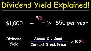 The Dividend Yield  Basic Overview [upl. by Trinetta726]