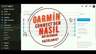 Garmin Connectden Antrenman Nasıl Hazırlanır Bilgisayardan ve Mobilden [upl. by Auqinehs]