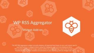 WP RSS Aggregator  Widget Addon [upl. by Fanchette727]