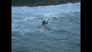 Burgh Island Sea Tractor near miss [upl. by Temhem487]