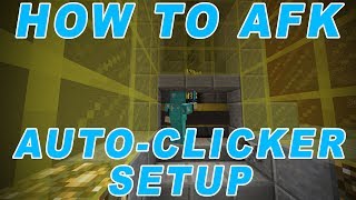 How to AFK in Minecraft AUTOCLICKER SETUP [upl. by Sonnnie387]