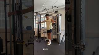 Cuffed Cable Lateral Raise  Exercise Video Library [upl. by Ycats]