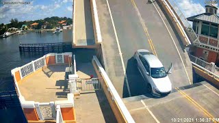 Drawbridge Opens While Car Is Still Crossing [upl. by Dionisio203]