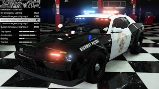 GTA 5  DLC Vehicle Customization  Bravado Gauntlet Interceptor Hellcat Police Car [upl. by Kauffman290]