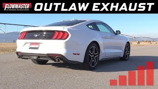 20112014 Mustang Flowmaster Exhaust Sound Clip Force II AxleBack V6 Review [upl. by Junius]