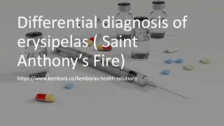 Differential diagnosis of erysipelas  Saint Anthony’s Fire [upl. by Hescock]