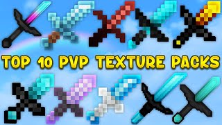 TOP 10 NEW BEST PvP TEXTURE PACKS 189 [upl. by Nehtanoj515]