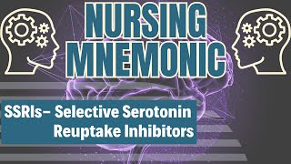 SSRIs How to Remember Meds for Depression Nursing Mnemonic [upl. by Anyak]