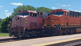 Galesburg Illinois Railroad Days Railfaning 62724 [upl. by Orr387]