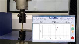 Ultimate Tensile Strength UTS Test Demonstration [upl. by Dreeda]