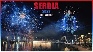 2023 New Year Fireworks Serbia Belgrade [upl. by Damle]