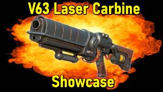 V63 Laser Carbine Full Guide Showcase Standard Build and Modded Showcase [upl. by Us]