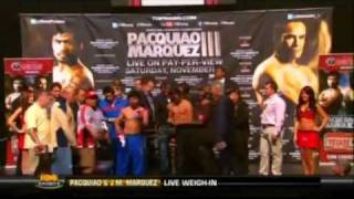 Weighin Pacquiao vs Marquez III [upl. by Nolad281]