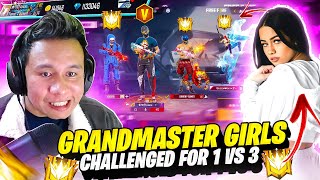 Pro Grandmaster Girls Challenged My Youtuber Friend For 1 Vs 3 😱 I took Revenge  Tonde Gamer [upl. by Alban482]