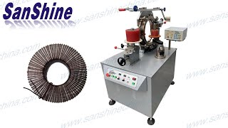 Automatic supper big toroid coil winding machinewire SS1000 SS1001 SS1002 diameter 3 5mm [upl. by Araid]