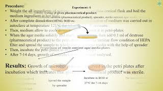 Exp Microbiology B Pharma 3rd Sem To perform sterility testing of given pharmaceutical product [upl. by Mona485]