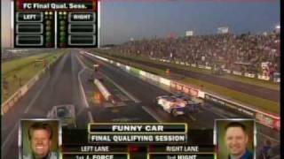 John Force Robert Hight Qualifying OReilly Spring Nationals 2010mpg [upl. by Hannaj]