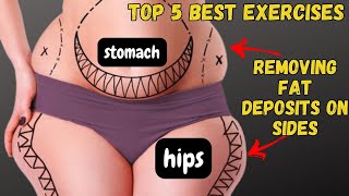 GET RID OF SADDLEBAGS in 7 DAYS  TOP 5 BEST EXERCISES [upl. by Etteuqaj]