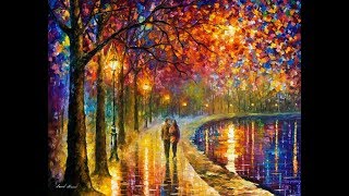 Esta tarde vi llover instrumental Leonid Afremov Pintor [upl. by Socha209]