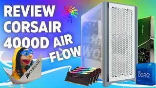 REVIEW CORSAIR 4000D AIRFLOW  MONTANDO MEU PC GAMER [upl. by Yruy]