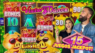 🐽 15 JUEGOS PAGÓ JACKPOT NUEVECITA LUCKY HOG SLOT EN RESORTS WORLD CASINO LAS VEGAS [upl. by Dumm]