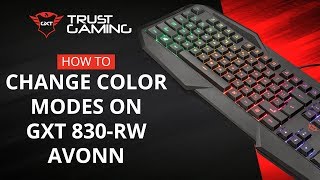 Change Lights GXT 830RW AVONN Gaming Keyboard [upl. by Fillender]