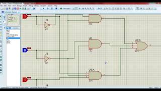 Boolean Function Implementation in Proteus Experiments 1amp2 [upl. by Wsan]