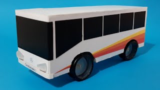 Como hacer un BUS con una caja de cartón [upl. by Aihtnamas]