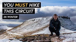 Hike Pen y Fan in Winter  Full Horseshoe Ridge Walk [upl. by Allis]