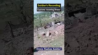 Russian Soldiers Close Call FPV Drone Nearly Hits While Recording [upl. by Enaenaj]