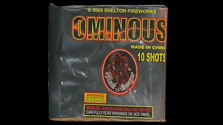 Shelton’s Fireworks  Ominous  200g 10 Shot  Black Avenger [upl. by Gladdie758]